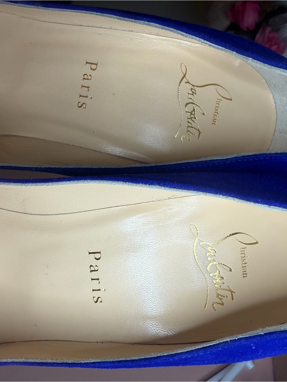 Christian Louboutin Pigalle Follies 100 Elixir Blue Suede Pump Heels 37.5 Box - Picture 7 of 15